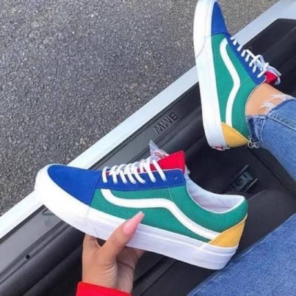 VANS Old Skool Yacht Club Suede Canvas Shoes VN0A38G1R1Q - Picture 11 of 14